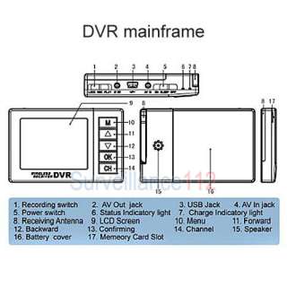   Mini DVR Enregistreur Autonome et Mini Caméra Sans Fil avec 