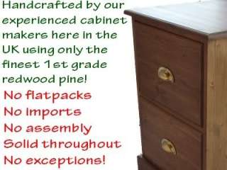 Drawer Solid Pine Folio/Foolscap Filing Cabinet with Locks *Choice 