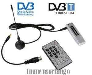 DECODER DIGITALE TERRESTRE USB DVB T RICEVITORE PC HDTV  