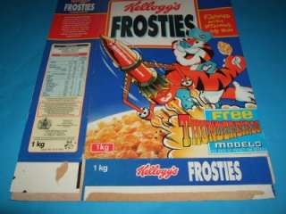   vintage tie in promotion Cereal Box, Kelloggs Frosties 1992,1kg box
