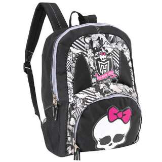 The Monster High 16 inch Ghoul Spirit Backpack   Black features