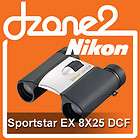 Nikon Sportstar EX 8x25 DCF Binoculars for sport racing