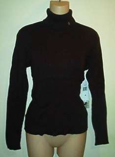 Ralph Lauren NWT Brown Ribbed Turtleneck Sweater M  