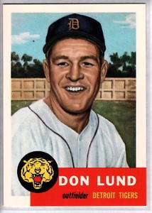 DON LUND 1953 Topps Archives #277  