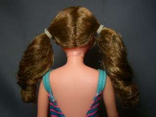 1969 Brunette SAUSAGE CURL Twist N Turn SKIPPER Barbie Doll  