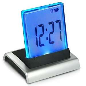  COLOUR 7 LED DIGITAL LCD ALARM CLOCK+THERMOMETER 