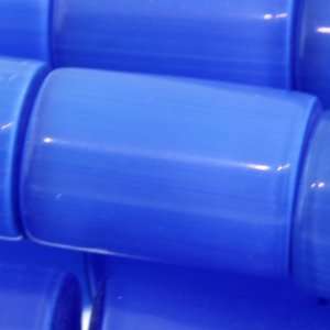 Blue Fiber Optic  Tube Plain   14mm Height, 10mm Width, Sold by 16 