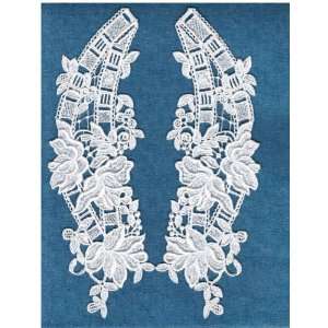  2 pairs Modern Venice Lace Collar in Ivory