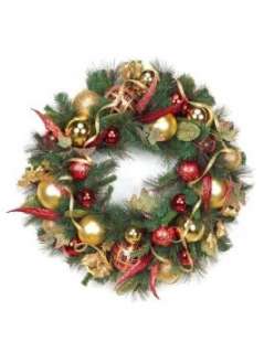   Ornament Artificial Pine Christmas Wreath   Unlit