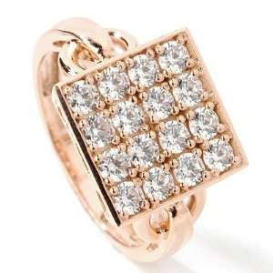   , Rose, or Yellow Gold Cubic Zirconia Signity® Stone Ring Jewelry