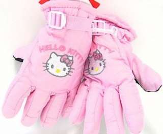  Hello Kitty Toddler Girls Light Pink Ski Gloves Clothing