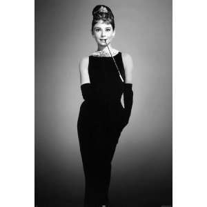  Audrey Hepburn Little Black Dress PAPER POSTER measures 36 
