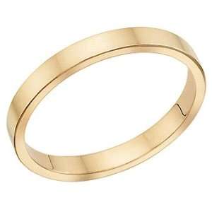  2.5 Millimeters Flat Yellow Gold Wedding Band Ring 18Kt 