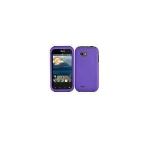  myTouch Q) C800 Rubberized Texture Purple Snap on Cell Phone Cover 