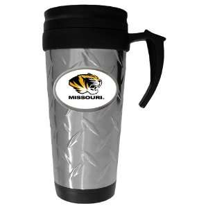  Missouri Tigers NCAA Team Logo Diamond Plate Travel Mug 