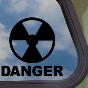  Nuclear Hazard Black Decal Danger Car Truck Window Sticker 