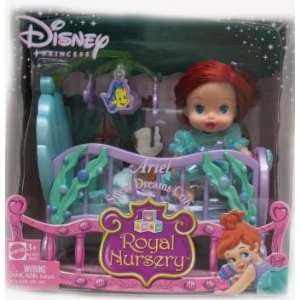 Disney Princess Royal Nursery Sweet Dreams Crib Ariel Giftset  Toys 