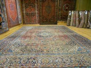 VEG DY 1930s ANTIQUE PERSIAN SHADSAR MUTED SERAPI COLOR CLASSIC KASHAN 