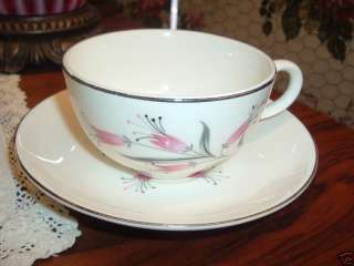 HOMER LAUGHLIN BIG PAY OFF 1950S CUP AND SAUCER  
