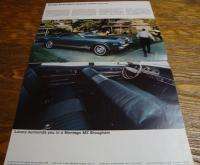 1968 Mercury Car Brochure Montego Cyclone Cougar  