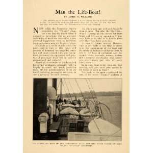  1912 Article Titanic Lifeboat Lifesaving Crew Boat Rule 