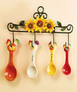 Novelty Measuring Cups or Spoons 5 Pc. Rooster Measuring Spoon Set