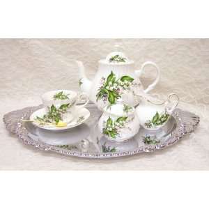  Lily of the Valley Bone China Gift Set for Two