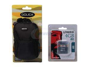   com   DOLICA 4GBWB10189 2 in 1 4GB SD Memory Card & Small Case bundle