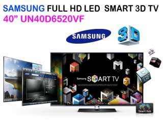   UN40D6520VF 6000 Series FULL HD LED 40 SMART 3D TV+3D Glasses 2EA