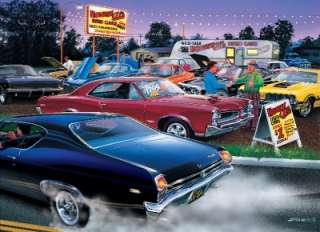   Als Used Cars 1000 pc Jigsaw Puzzle   Muscle Cars   Sealed NIB  