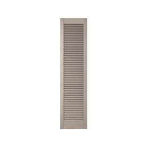 Mid America 18 x 54 Clay L6 Louvered Vinyl Exterior Shutters (Pair)