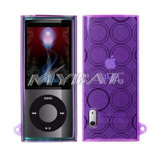  iPod Nano 5th Generation Purple Circle Candy Skin Case 