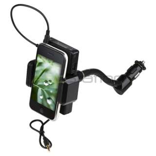 FM TRANSMITTER CAR CHARGER KIT ADAPTER FOR IPHONE IPOD  