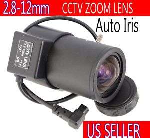 Varifocal Zoom CCTV 2.8 12mm Security Camera Lens M CS  