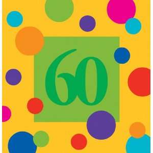 60th Birthday Paper Luncheon Napkins   Polka Dots
