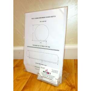  Acrylic 8 1/2 X 11 Sign Holder with Bus Attachment Set of 