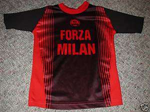 AC Milan Forza Xara Kids Soccer Jersey YS Nice ACM  