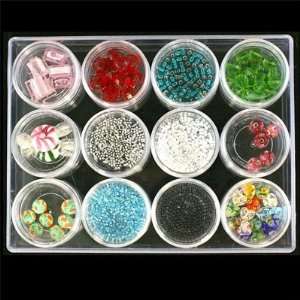   Removable Canister Bead Organizer Box Plastic Arts, Crafts & Sewing