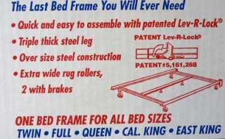 New Adjustable Steel Bed Frame Full Size Queen California King  