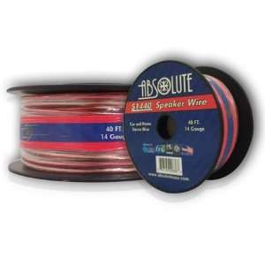   40 FT 14 Gauge Car and Home Stereo Clear Speaker Wire