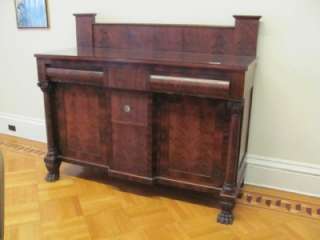 EMPIRE ORIGINAL ANTIQUE MAHOGANY 1880S SIDEBOARD 11CC9  