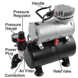 com Excellent Quality Airbrush Professional Air Compressor With Tank 