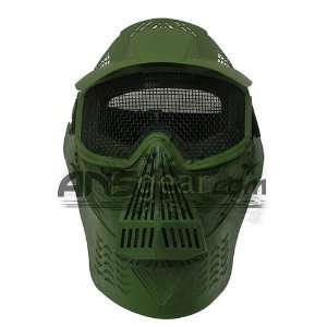  Airsoft Full Coverage Tactical Mask   Green Sports 