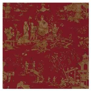  allen + roth Red Figurative Toile Wallpaper LW1340349 