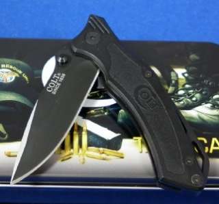 Colt Black Tactical 8Cr14 Linerlock Knife New  