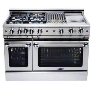   48 In. Stainless Steel Freestanding Gas Range   GSCR484GN Appliances