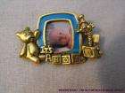 Its a Boy Baby Photo Frame Pin Brooch ~ Vintage Danecraft  