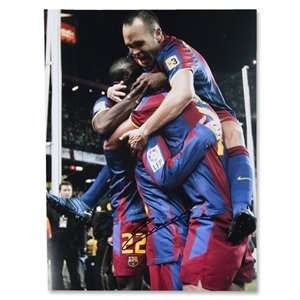  Icons Andres Iniesta Signed Barcelona 5 Real Madrid 0 