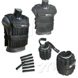   40Lbs Perfect Fit Adustable Weighted Vest + Ankle/Wrist Straps  