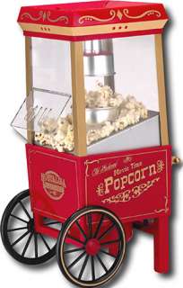 Mini Popcorn Popper Machine, Tabletop Vintage Hot Air Pop Corn Maker 